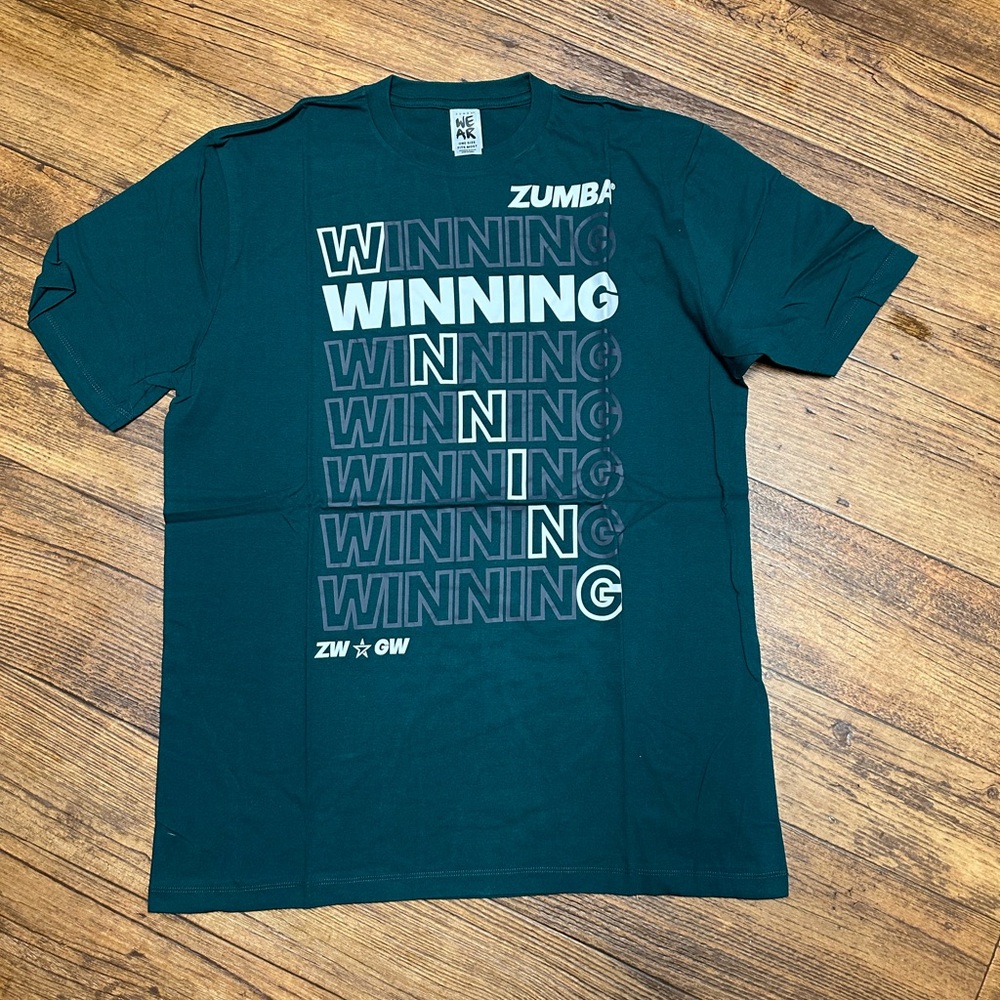 Zumba Fitness Men's Teal Winning Tee